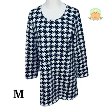 마리끌레르비스 보더 긴팔 L 네이비 화이트 캐주얼