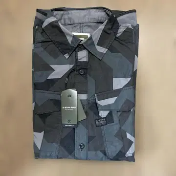 지스타 로우 긴팔 셔츠 그레이 계열 카모 패턴, 미사용 새상품, 무료배송