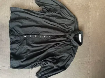 브로캔트 블랙 반팔 버튼 셔츠 사이즈 2