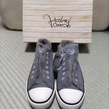 Hashed Coode 퍼 스니커즈 24.0cm 그레이