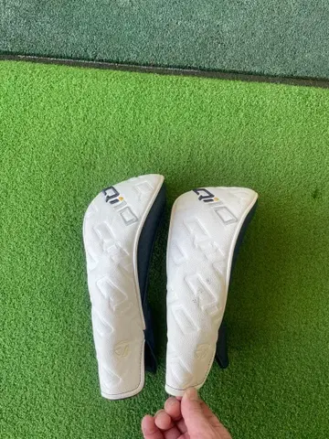 TaylorMade qi10 페어웨이 우드 골프헤드커버 화이트 네이비