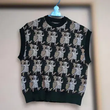 슬리브리스 니트 베스트