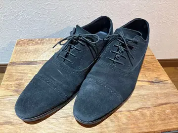 REGAL 블랙 스웨이드 드레스 슈즈