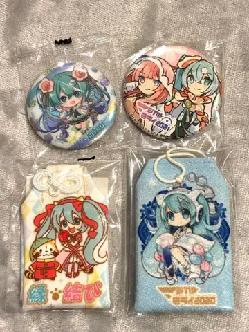 하츠네 미쿠 매지컬 미라이 부적 캔뱃지 세트
