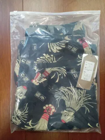 에도 소방 패턴 하프 팬츠