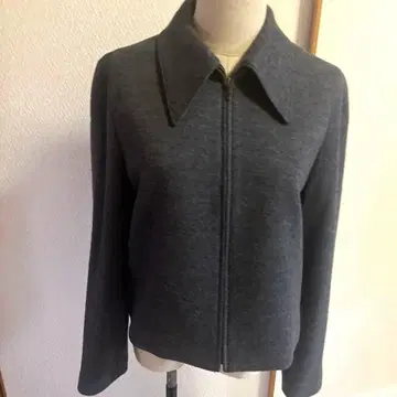 HANAE MORI 울 100% 자켓 집업 그레이