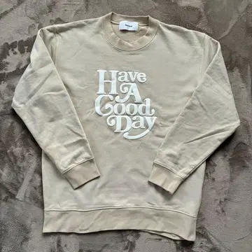 Account 베이지 맨투맨 트레이닝복