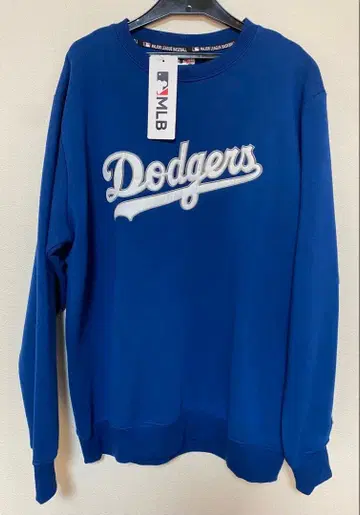 [새상품] MLB 다저스 트레이닝복 맨투맨 속기모 와펜 로고 3L