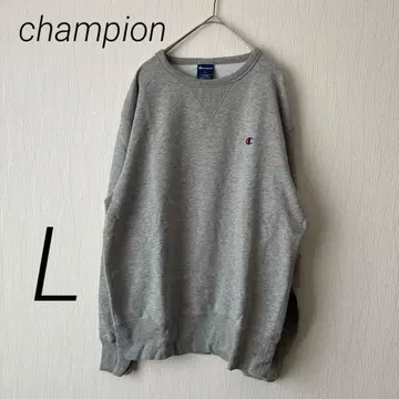 Champion 챔피온 크루넥 맨투맨 셔츠 그레이 L
