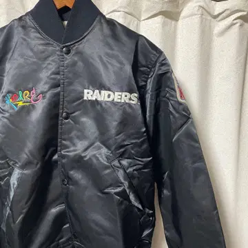 RAIDERS 블랙 점퍼 NFL 로고 starter 바시티 자켓