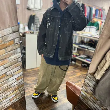 DOG TOWN L 흑룡 구제 의류 스케이터 다크 그레이 데님 자켓