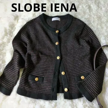 SLOBE IENA 슬로브 이에나 골드 버튼 크루넥 가디건 니트