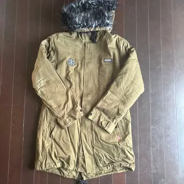 RUDIES 후드 부착 카키 모즈 코트