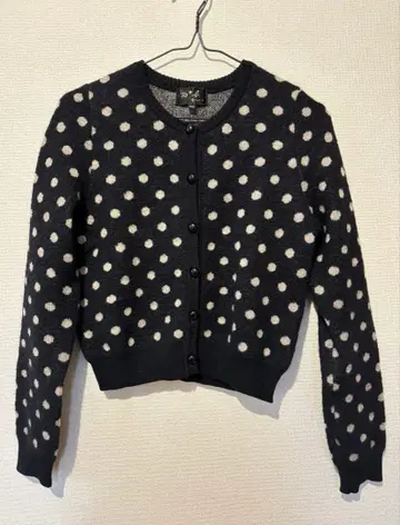 투 비 바이 에네스베 도트 긴팔 가디건 모헤어 울