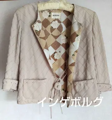 노카라 자켓 베이지