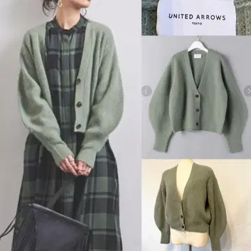 유나이티드 애로우즈 도쿄 W/FOX 퍼프 슬리브 가디건W
