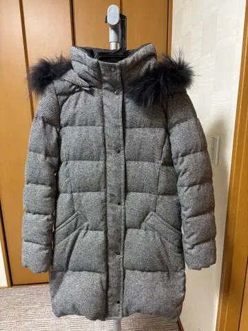 퍼 달린 다운 자켓