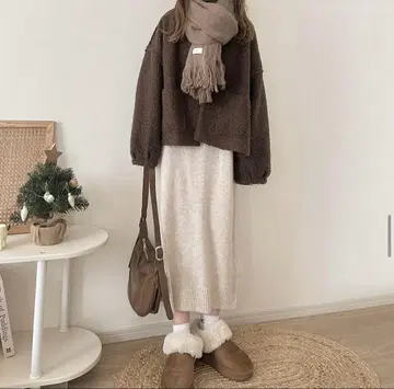 시마무라 choco 코쿤 블루종 중브라운