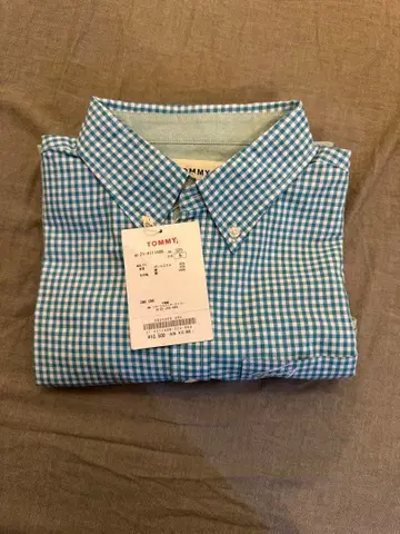 TOMMY 긴팔 버튼 다운 셔츠 M 체크