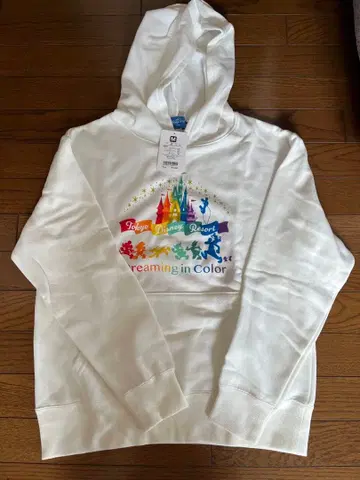 도쿄 디즈니 리조트 후드티 M 화이트