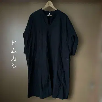 히무카시 himukashi 살짝 코튼 상의 튜닉 원피스