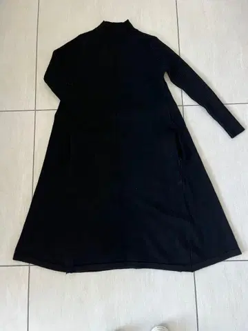 블랙 롱 니트 원피스