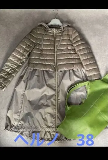 오늘 시간 한정으로 가격 인하합니다! 헤르노 다운 코트 이종 소재 코트