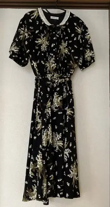 카네코 이사오 스즈란 원피스 블랙 핑크하우스