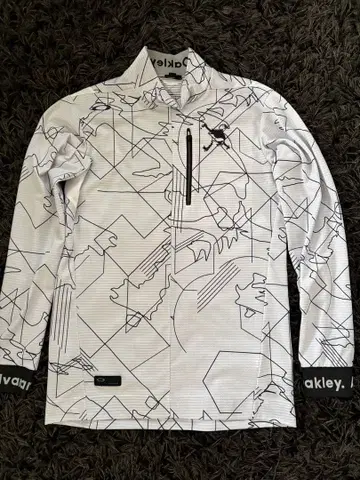 Oakley 남성용 하이넥 화이트