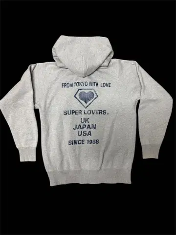 SUPER LOVERS (슈퍼러버스) 집업 후드티 프리 사이즈