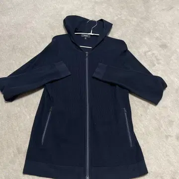 Theory 후드 부착 가디건 XS 네이비