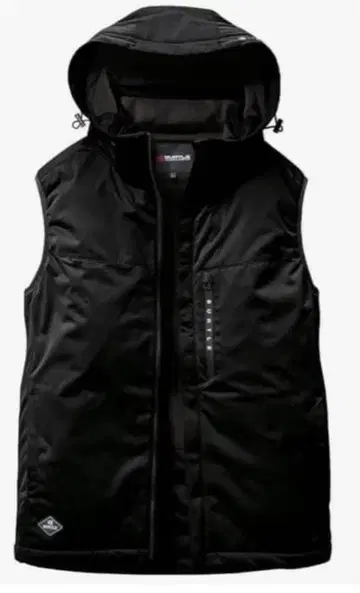 BURTLE 스트레치 후디 방한 베스트 3264 블랙 L