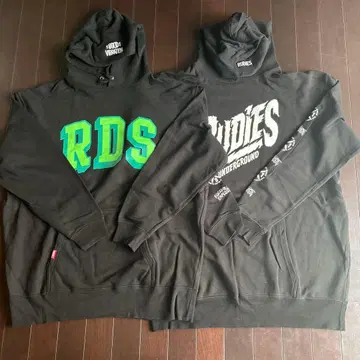 RUDIES 블랙 후드티 XXL 2세트