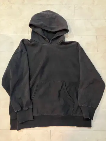 후드 맨투맨 빈티지 HOODIE 블랙 USA 페이드 리버스