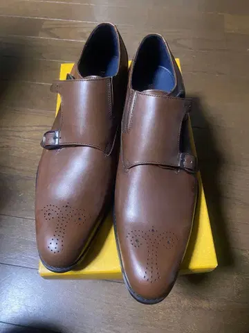 미사용 새상품 REGAL 브라운 더블 몽크 스트랩 신발