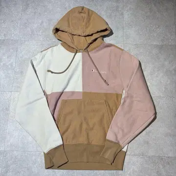 [ 챔피온 ] 리버스 위브 후드티 베이지 핑크 S