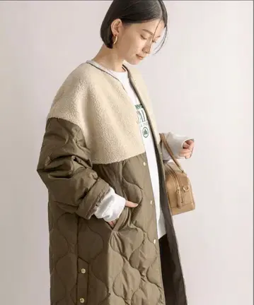 리브드 로와 RIVE DOITE 퀼팅 충전솜 코트 프리 사이즈