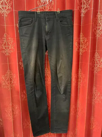 블랙 스키니 데님