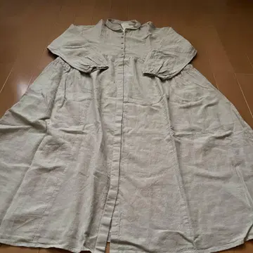 사만사 모스모스 새상품 크로스 린넨 원피스