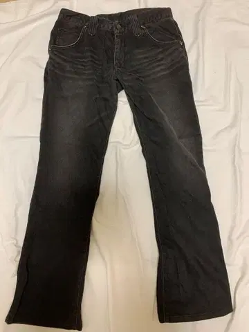 [ Lee ] RIDERS 바이커 데님 팬츠 블랙 M 라이더스 에드윈