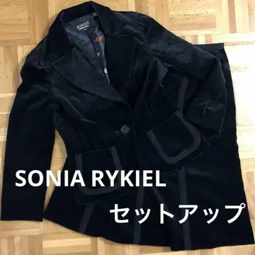SONIA RYKIEL 벨벳 테일러드 자켓 스커트 셋업