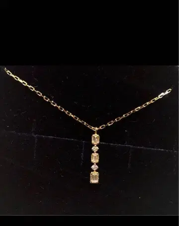 아가트 k10 세로 라인 목걸이