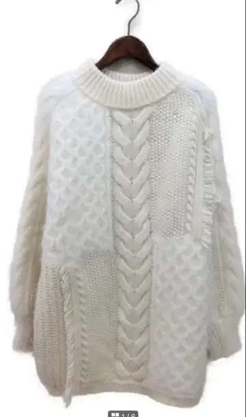 SNIDEL 케이블 니트 오버 사이즈 스웨터