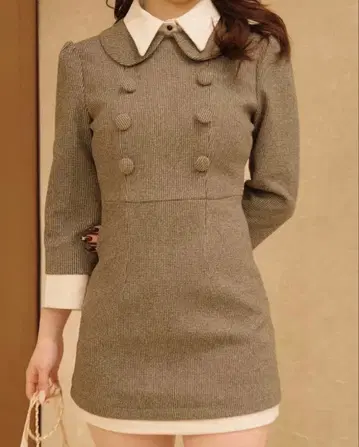 Ciel 프론트 버튼 도킹 미니 원피스