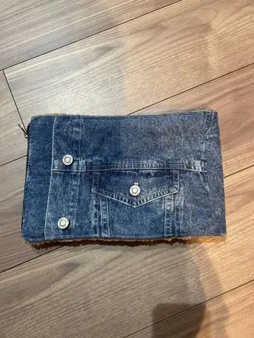 데님 리메이크 넥워머 머플러 케미컬 워시 핸드메이드