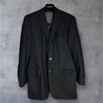 휴고보스 테일러드 자켓 캐시미어 혼방 구아벨로 블랙 46