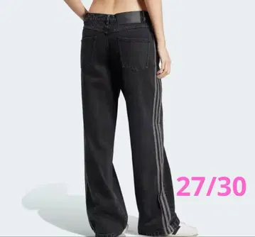 아디컬러 데님 쓰리 스트라이프 트랙 팬츠 27/30(L)