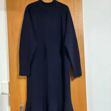 [택 포함 새상품] 스픽 앤 스팬 플레어 헴 원피스 네이비