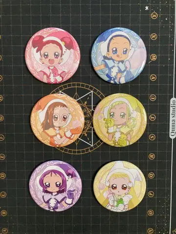 오쟈마녀 도레미 돗캉! 캔뱃지 샤봉 ver. 전 6종 세트 새상품