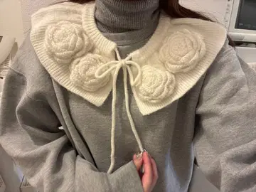 Casselini 플라워 니트 칼라